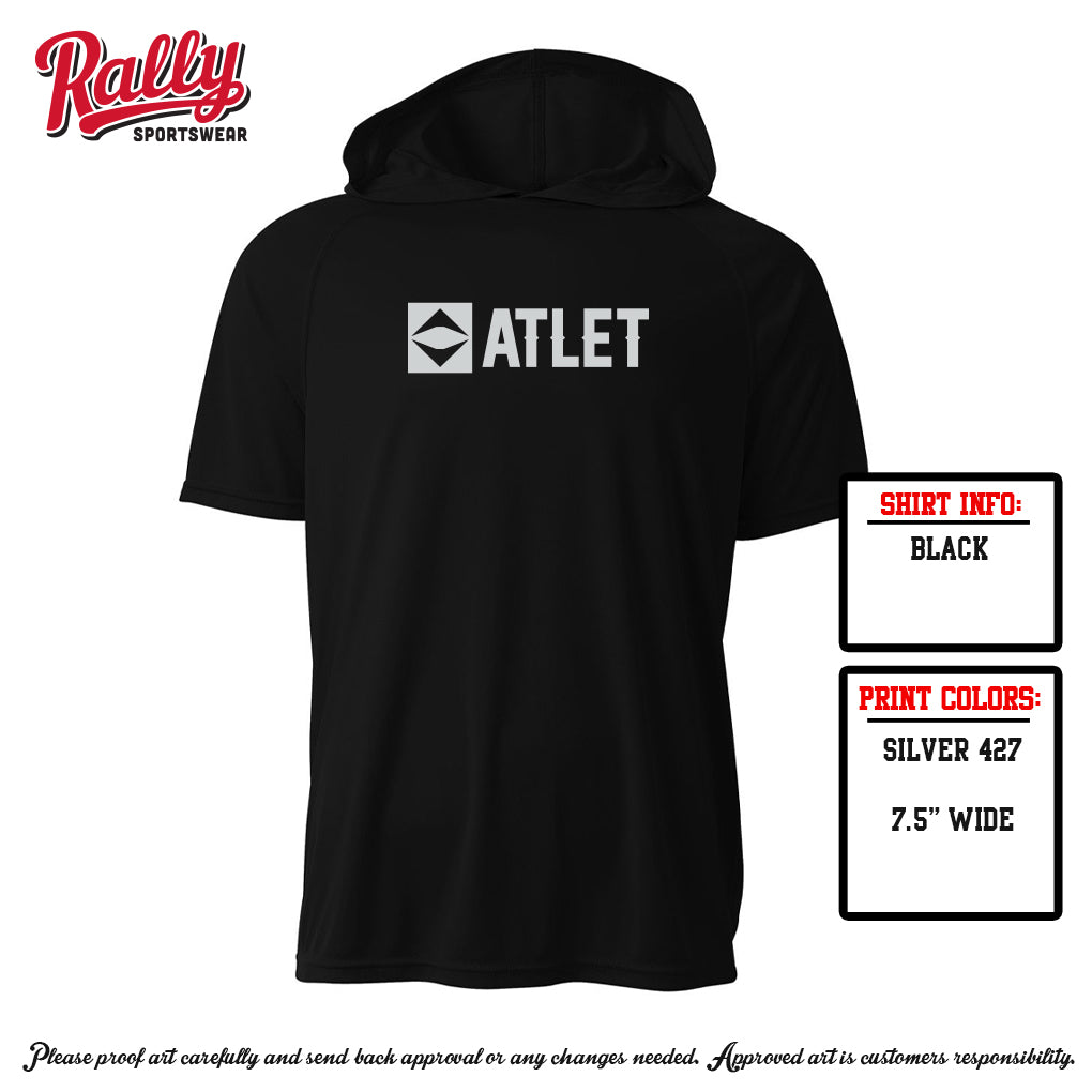 Atlet - Short Sleeve Performance Hoodie - Adult