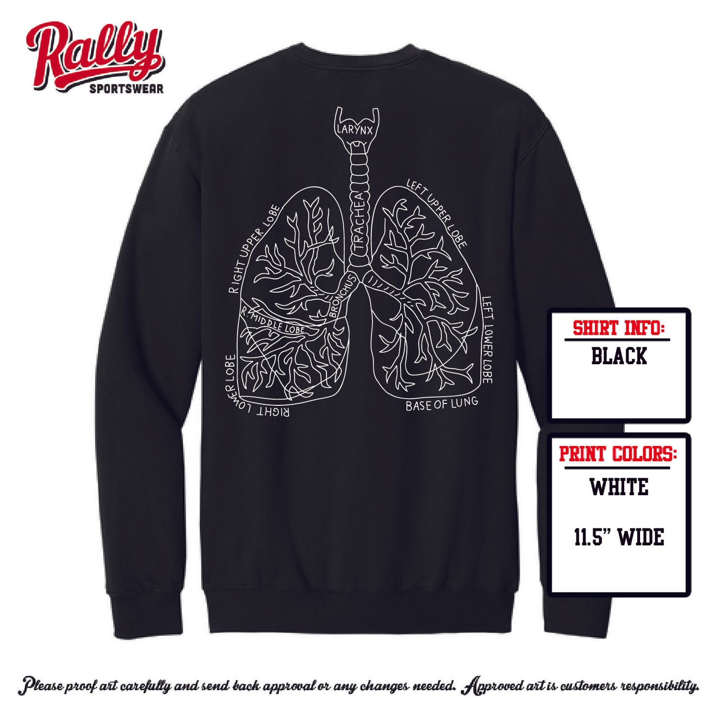 BUMCR - Baylor UMC Respiratory Sweatshirt - Black