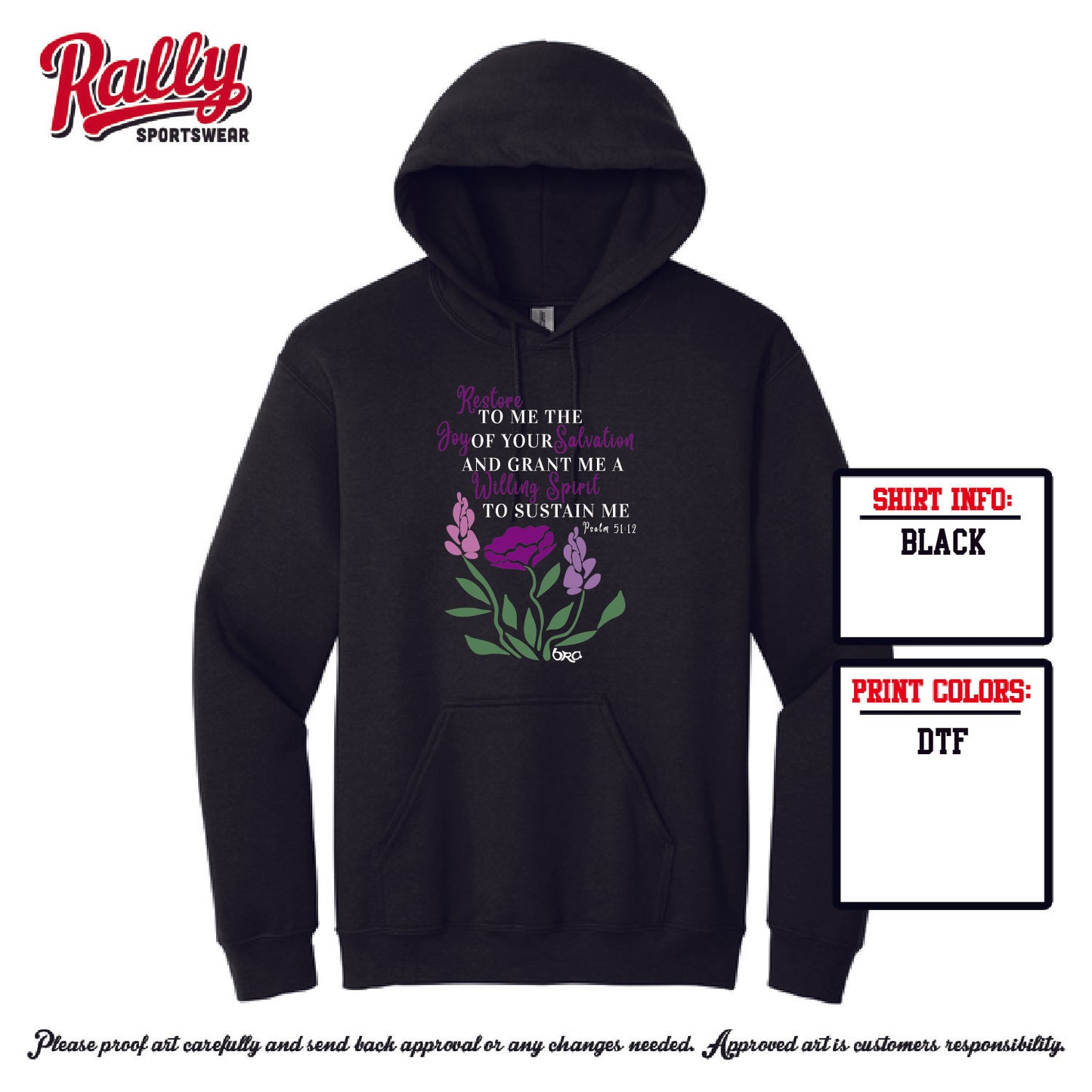 BRA25 - Psalm 51:12 (Various Colors and Styles)