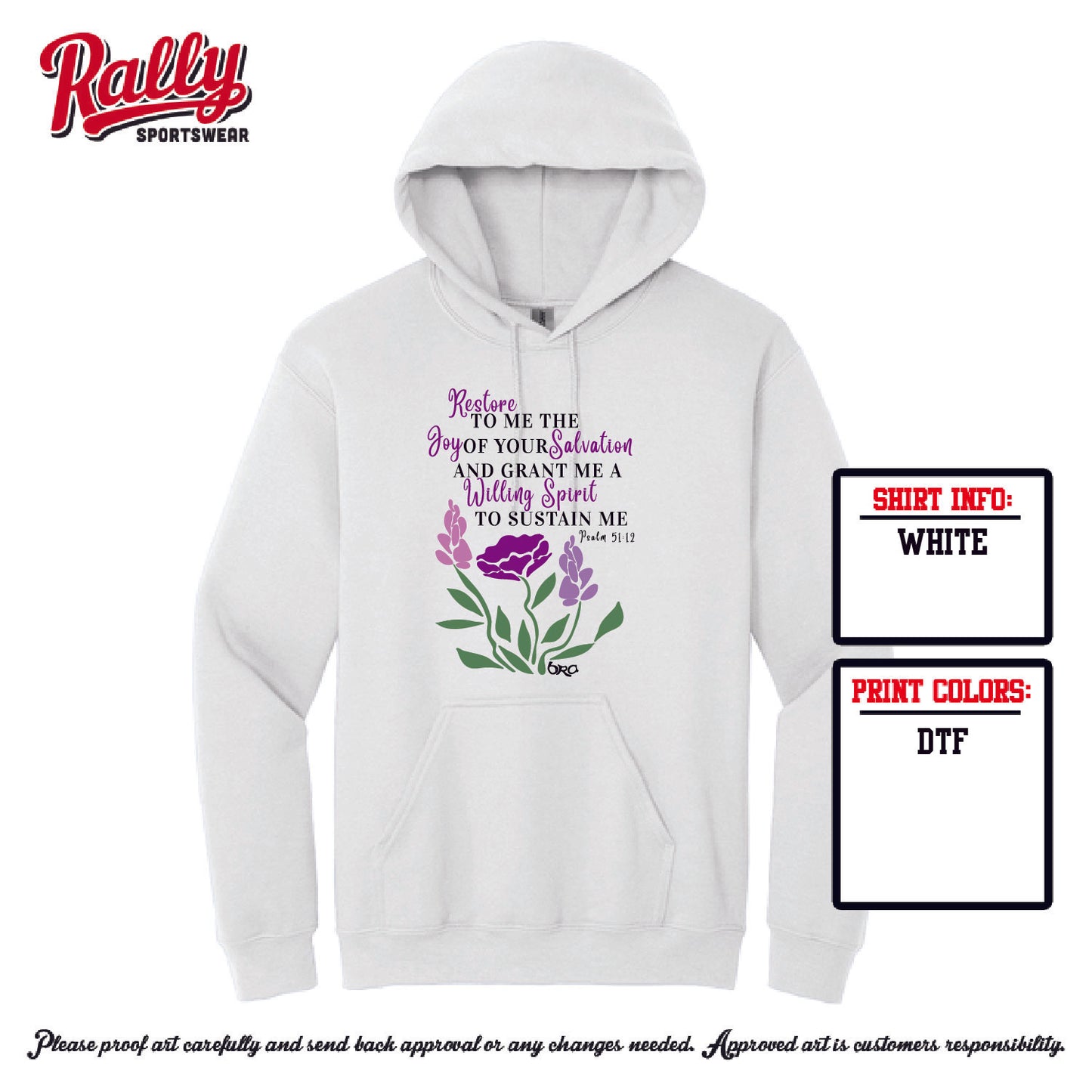 BRA25 - Psalm 51:12 (Various Colors and Styles)