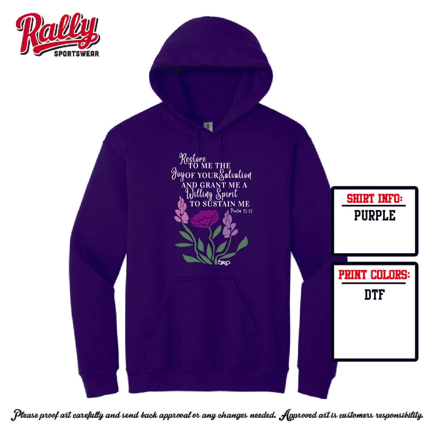 BRA25 - Psalm 51:12 (Various Colors and Styles)
