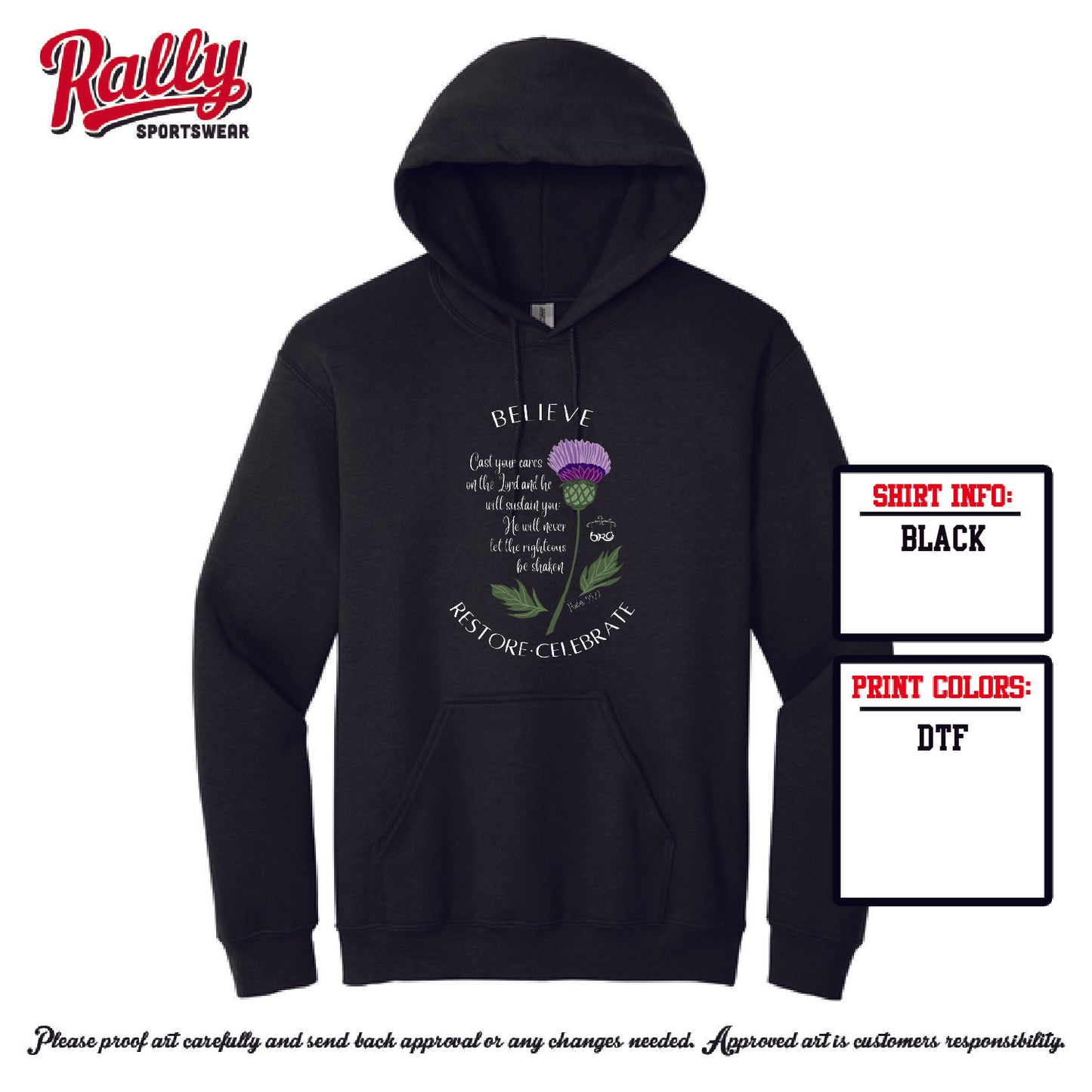 BRA25 - Psalm 55:22 (Various Colors and Styles)