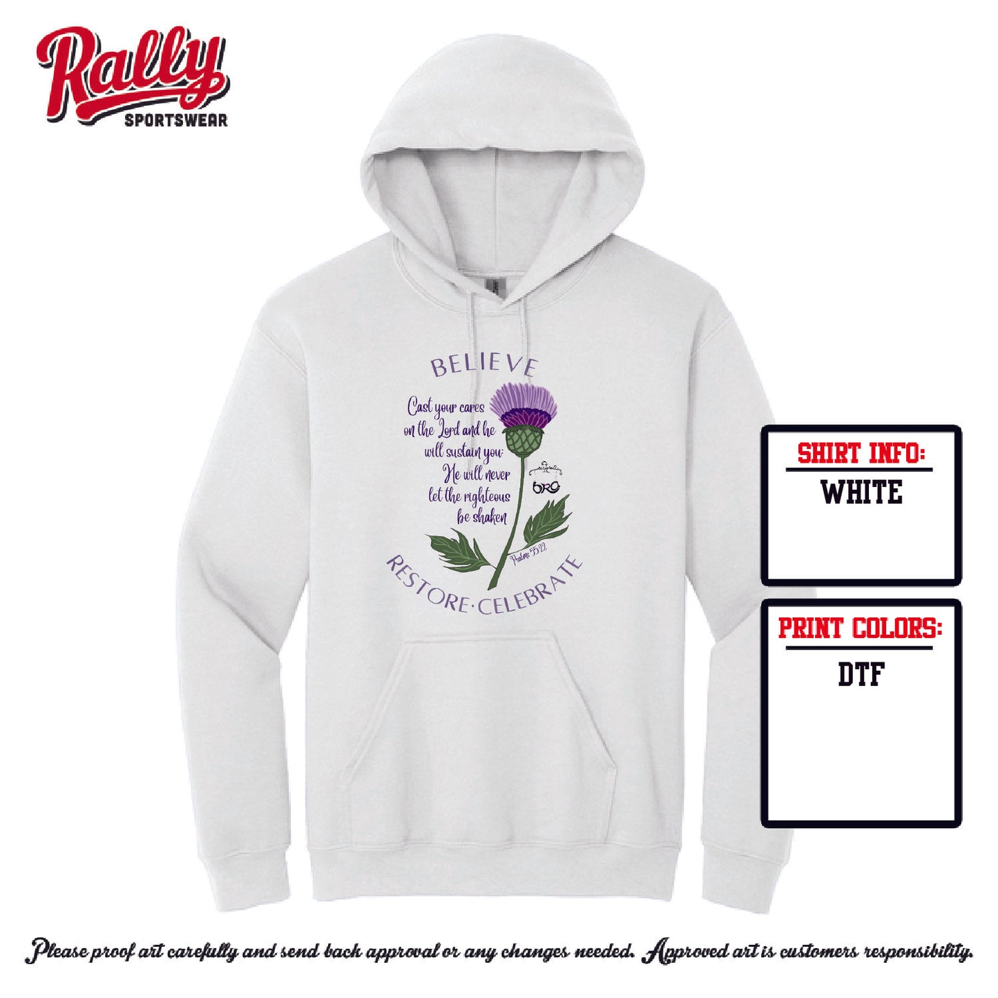 BRA25 - Psalm 55:22 (Various Colors and Styles)