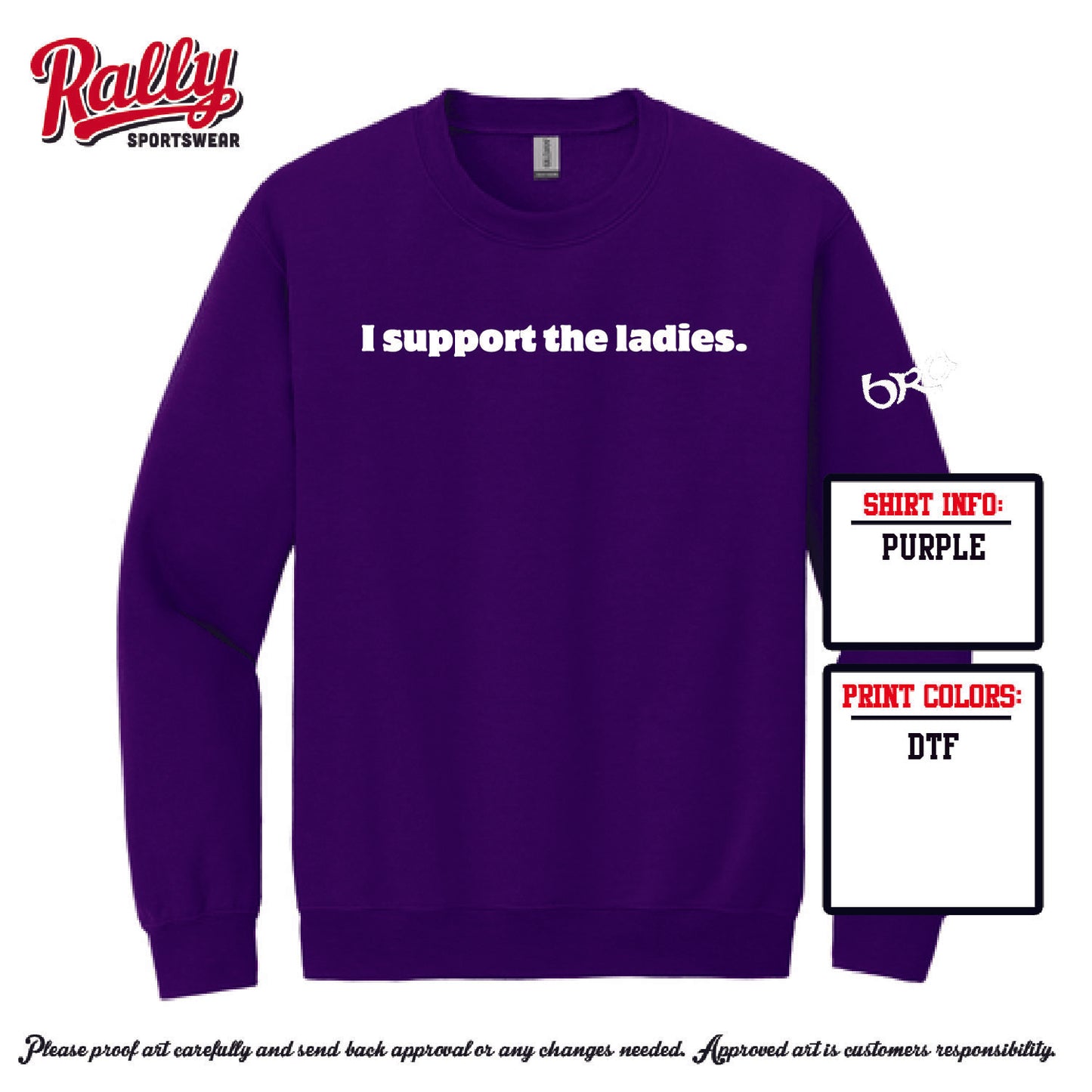 BRA25 - I Support The Ladies (Various Colors and Styles)
