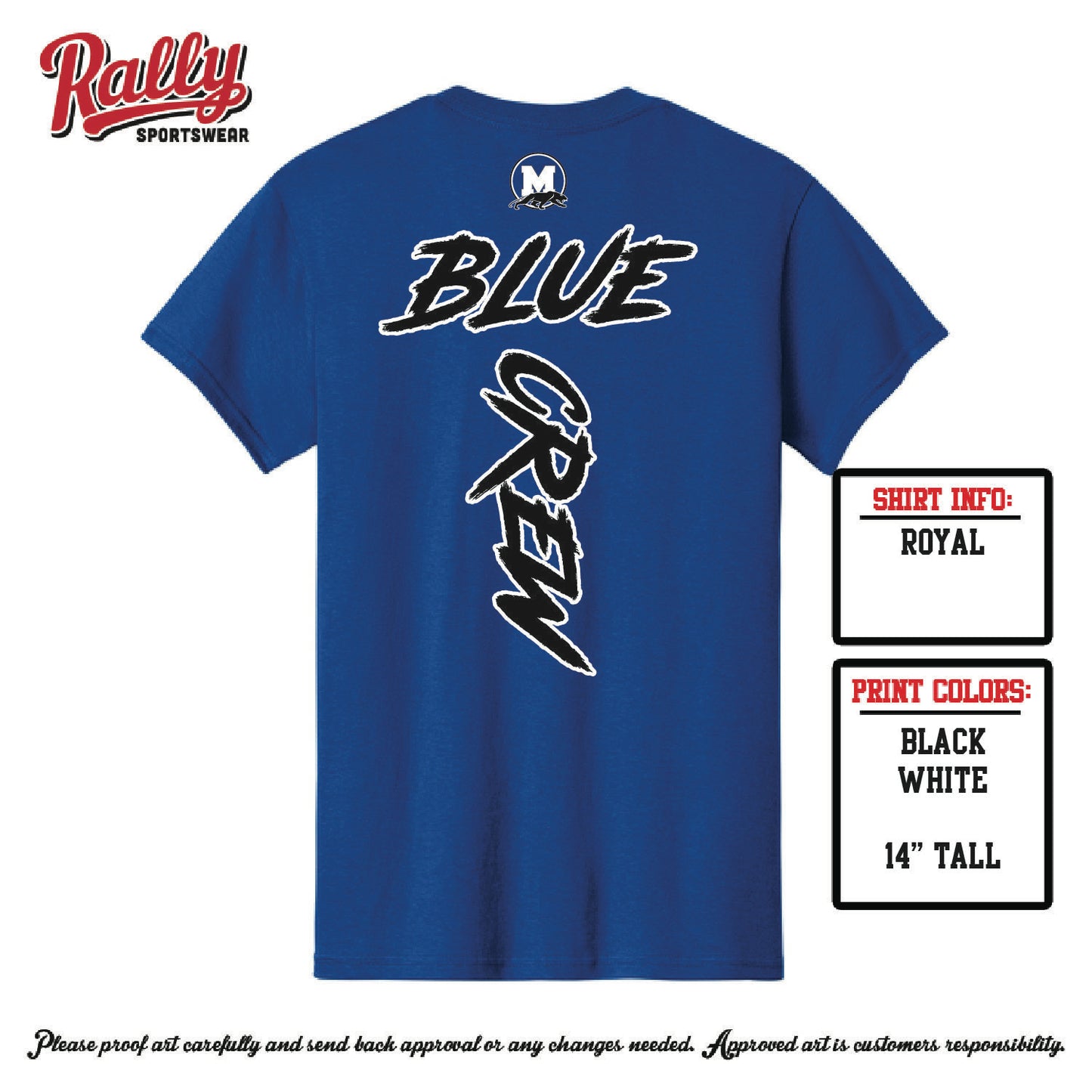 MHSBC26 - Blue Crew Tee
