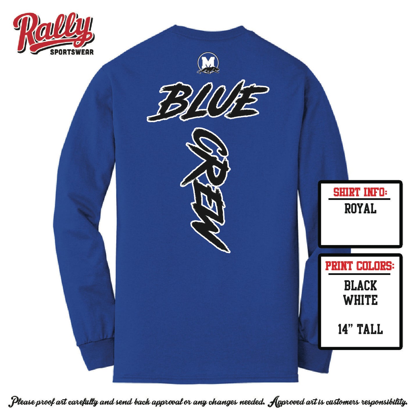 MHSBC26 - Blue Crew Long Sleeve