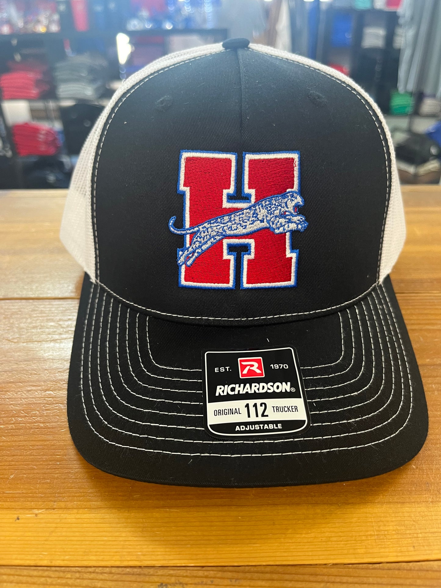 Black and White Mesh Heritage hat