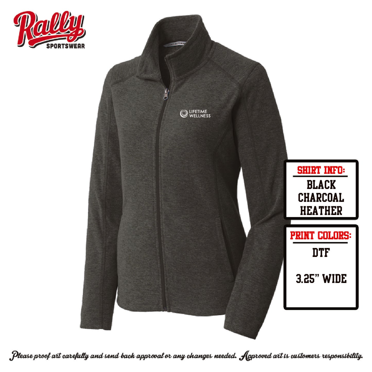 LW26 - Lifetime Wellness Full Zip Jacket - Womens