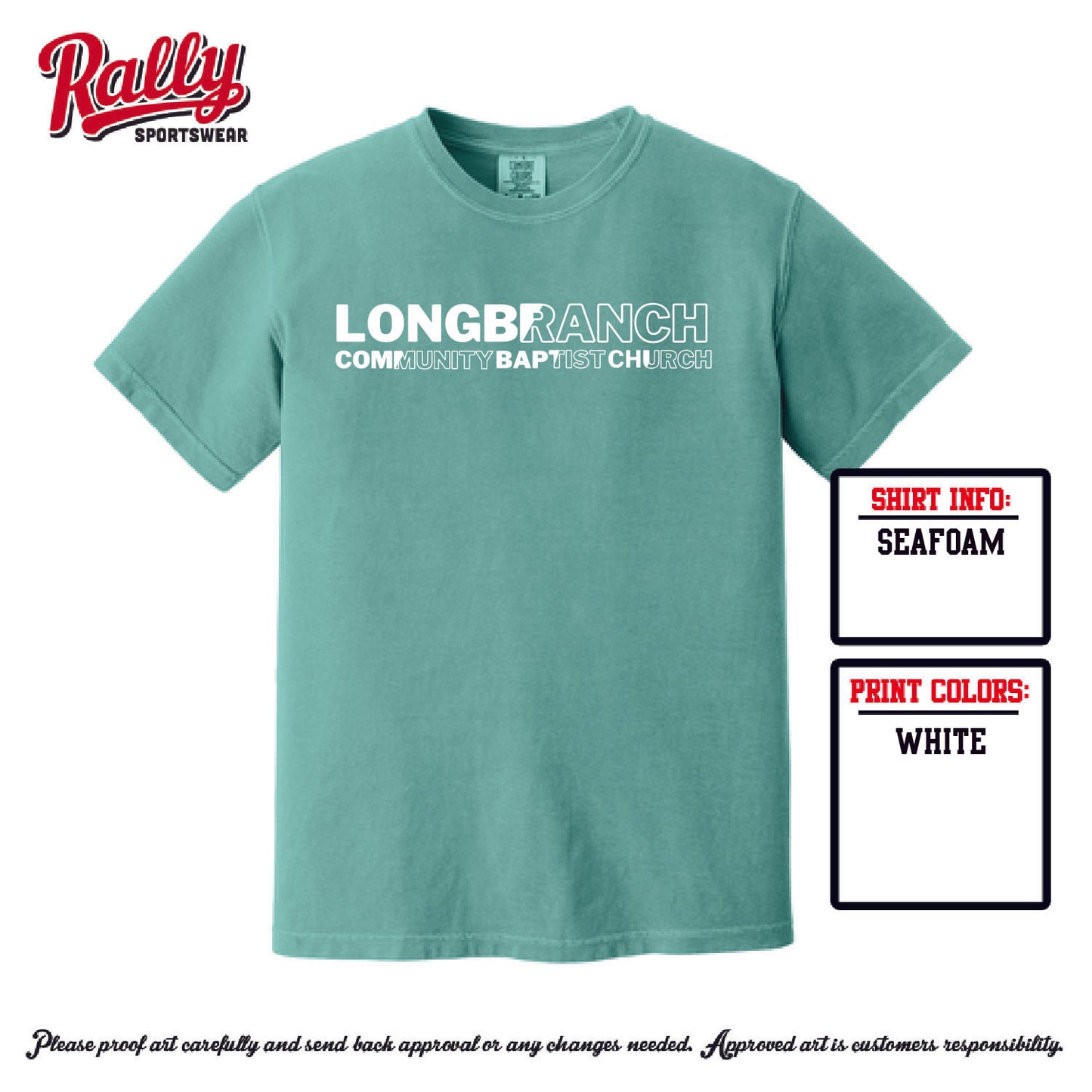 LCBC25 - Logo Tee - Green Comfort Color SS