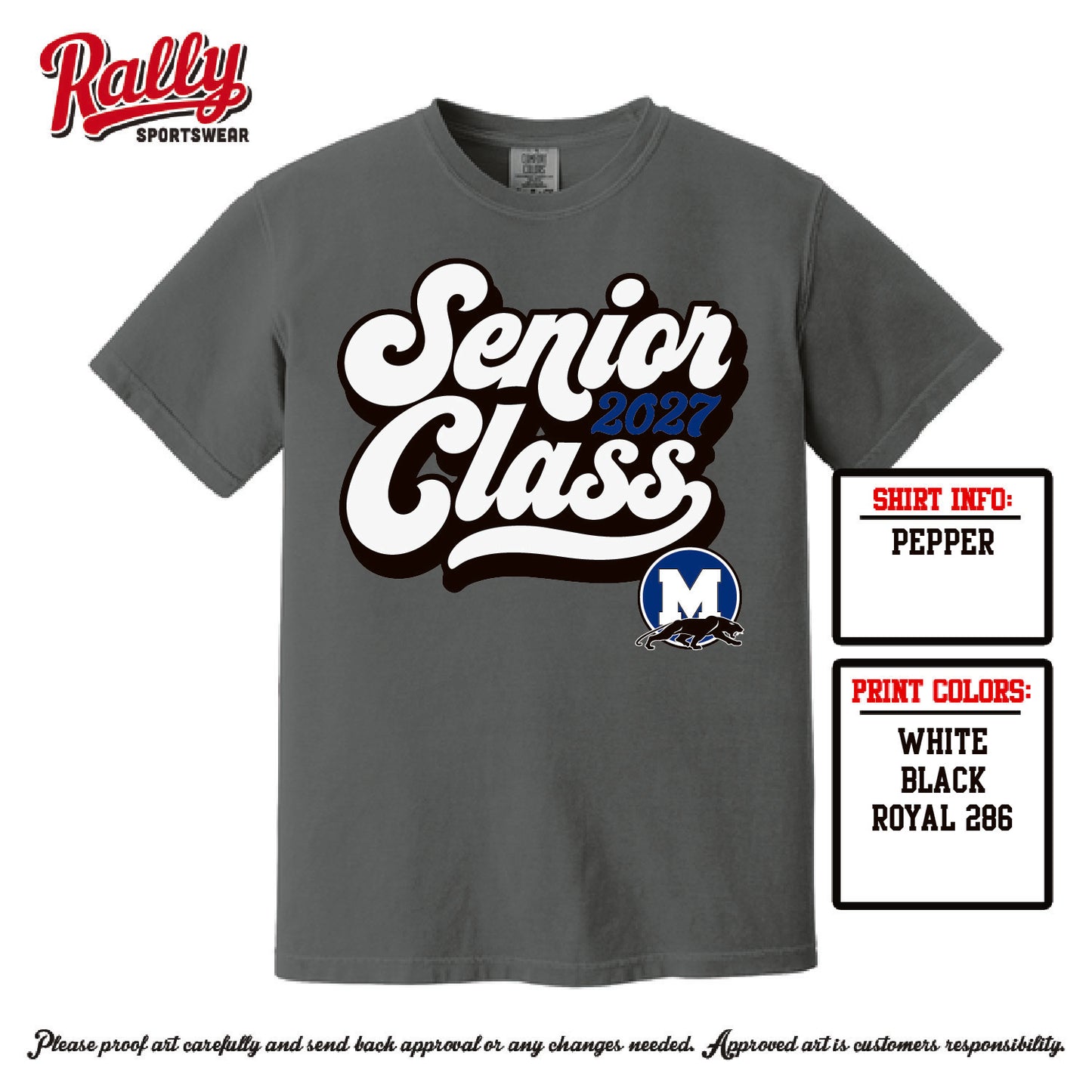 MHSPG26 - Seniors 2027 Comfort Color - Pepper