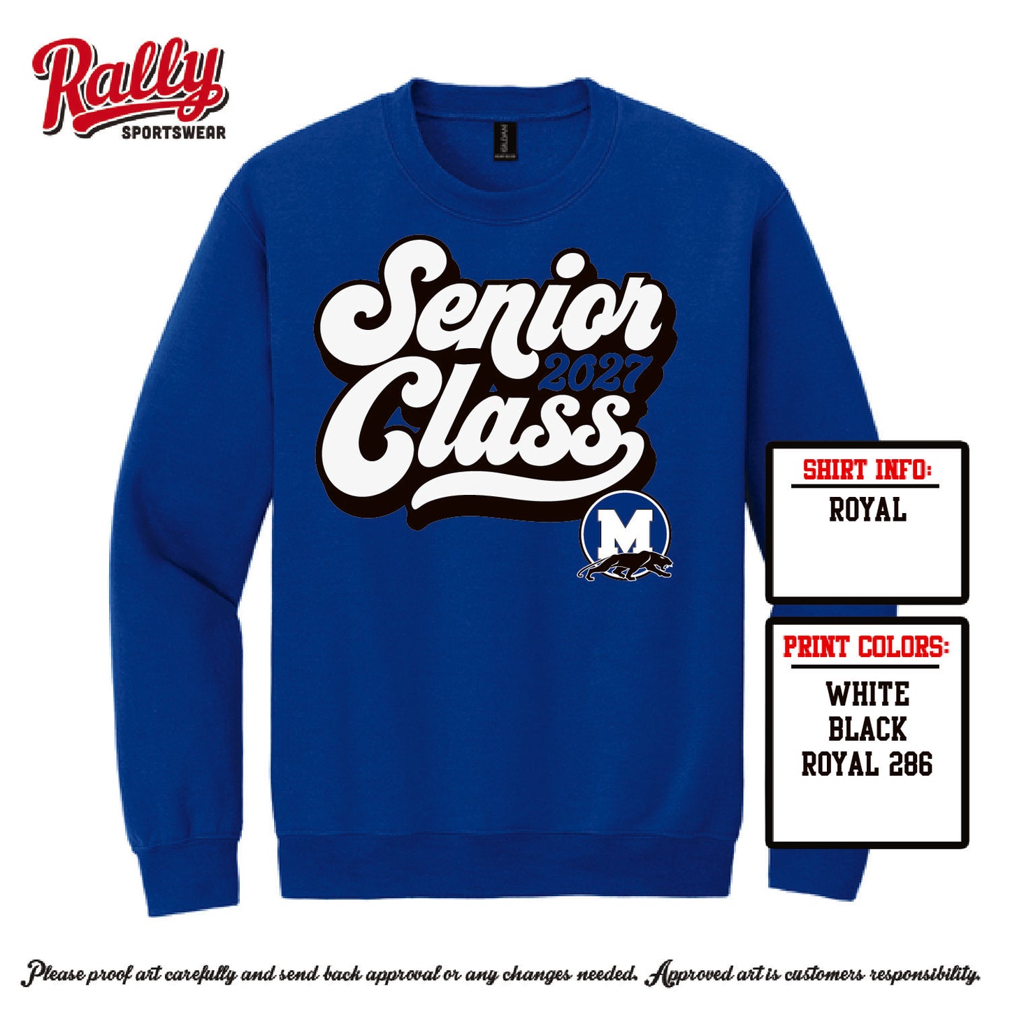 MHSPG26 - Seniors 2027 Sweatshirt - Royal