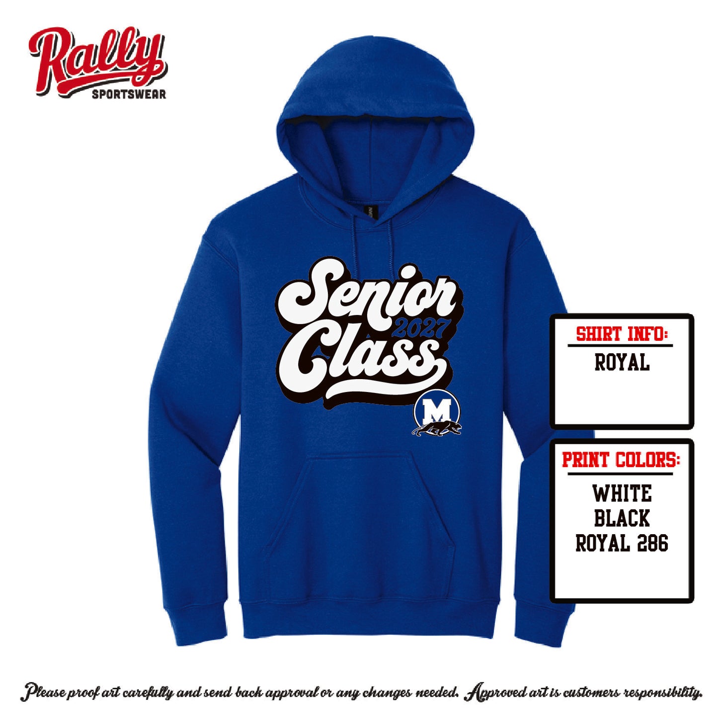 MHSPG26 - Seniors 2027 Hoodie - Royal