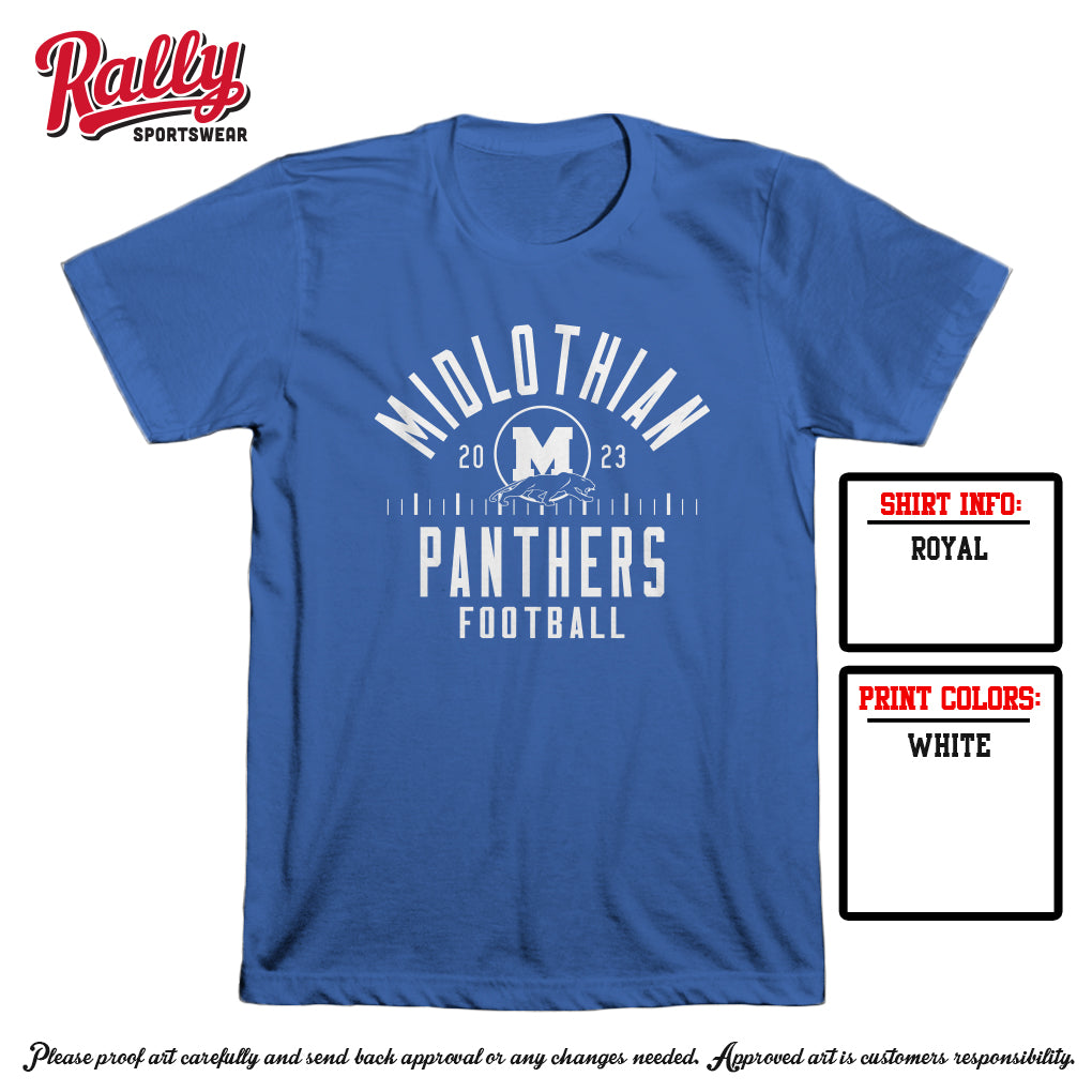 Midlothian Football Tee 2023