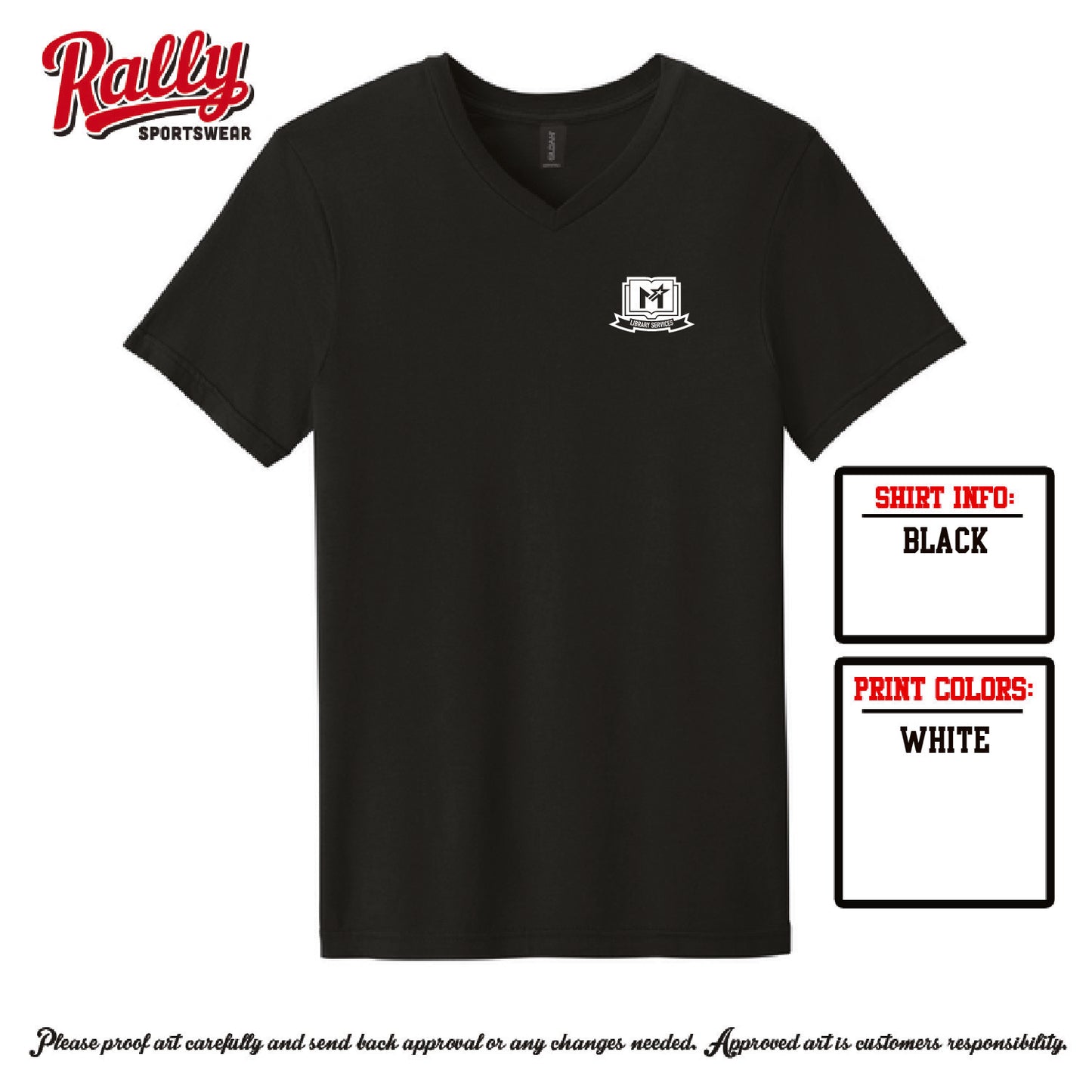 MISDLIB - Library Services V-Neck