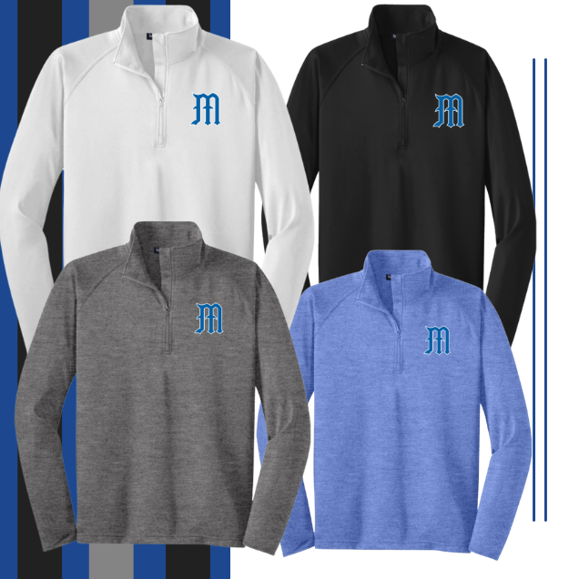 Midlothian Baseball Logo 1/4 Zip