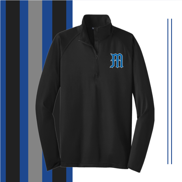 Midlothian Baseball Logo 1/4 Zip