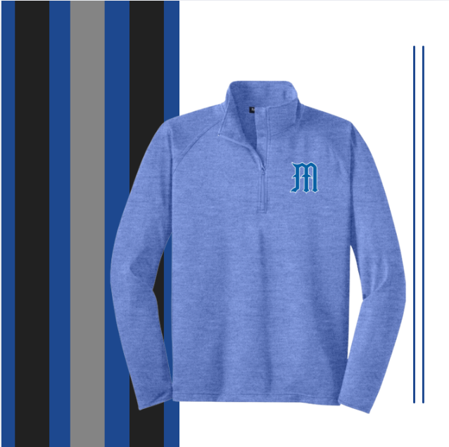 Midlothian Baseball Logo 1/4 Zip