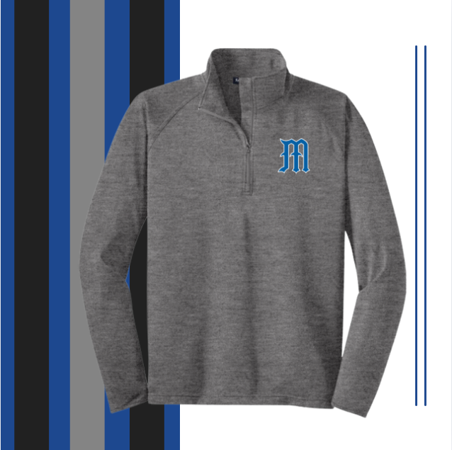 Midlothian Baseball Logo 1/4 Zip