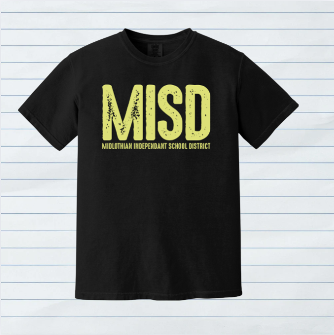 Yellow MISD Bright Distressed