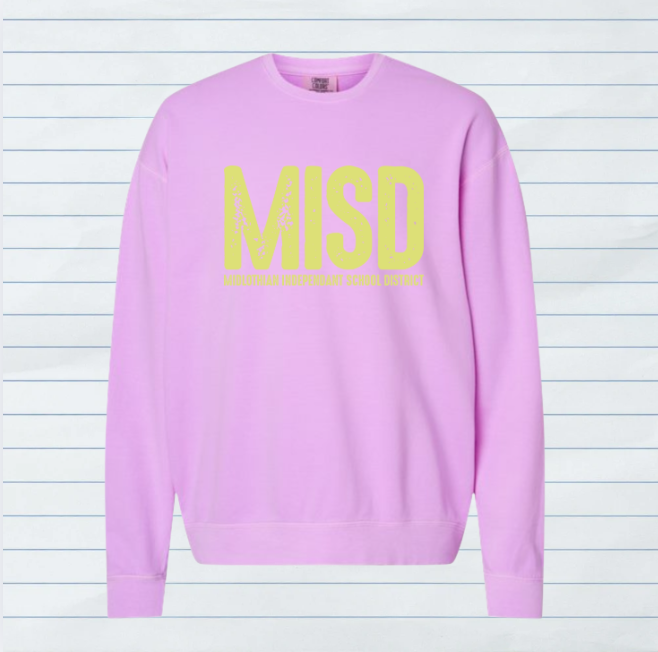 Yellow MISD Bright Distressed