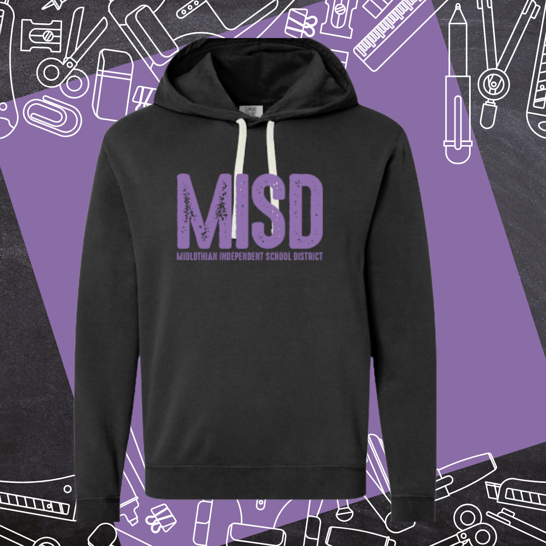 Purple MISD Bright Distressed