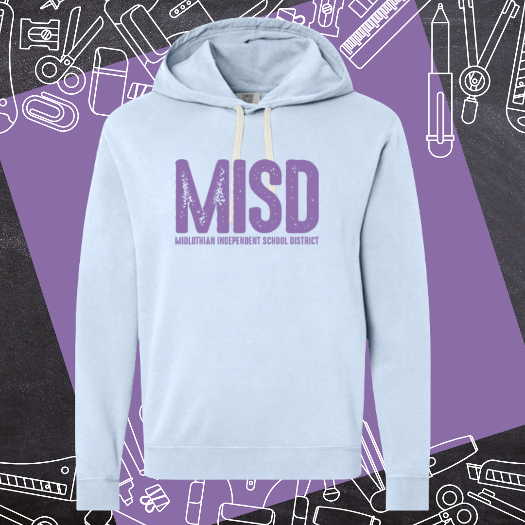 Purple MISD Bright Distressed