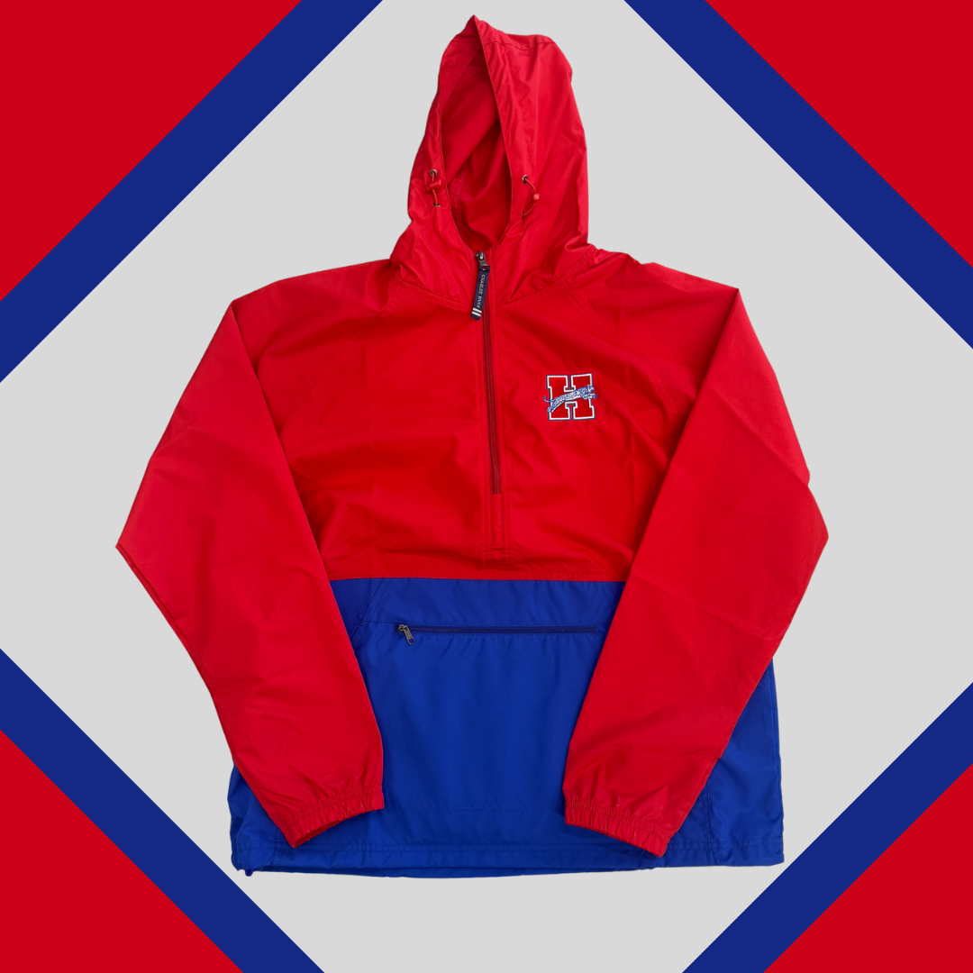 Red/Blue Heritage Embroidered Windbreaker