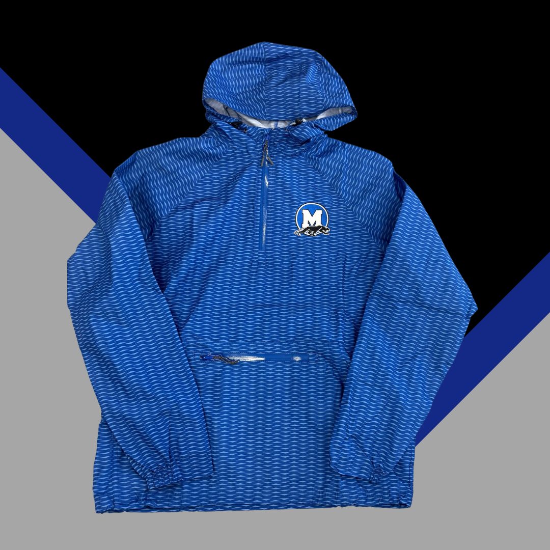 Patterned Royal Midlothian Embroidered Windbreaker