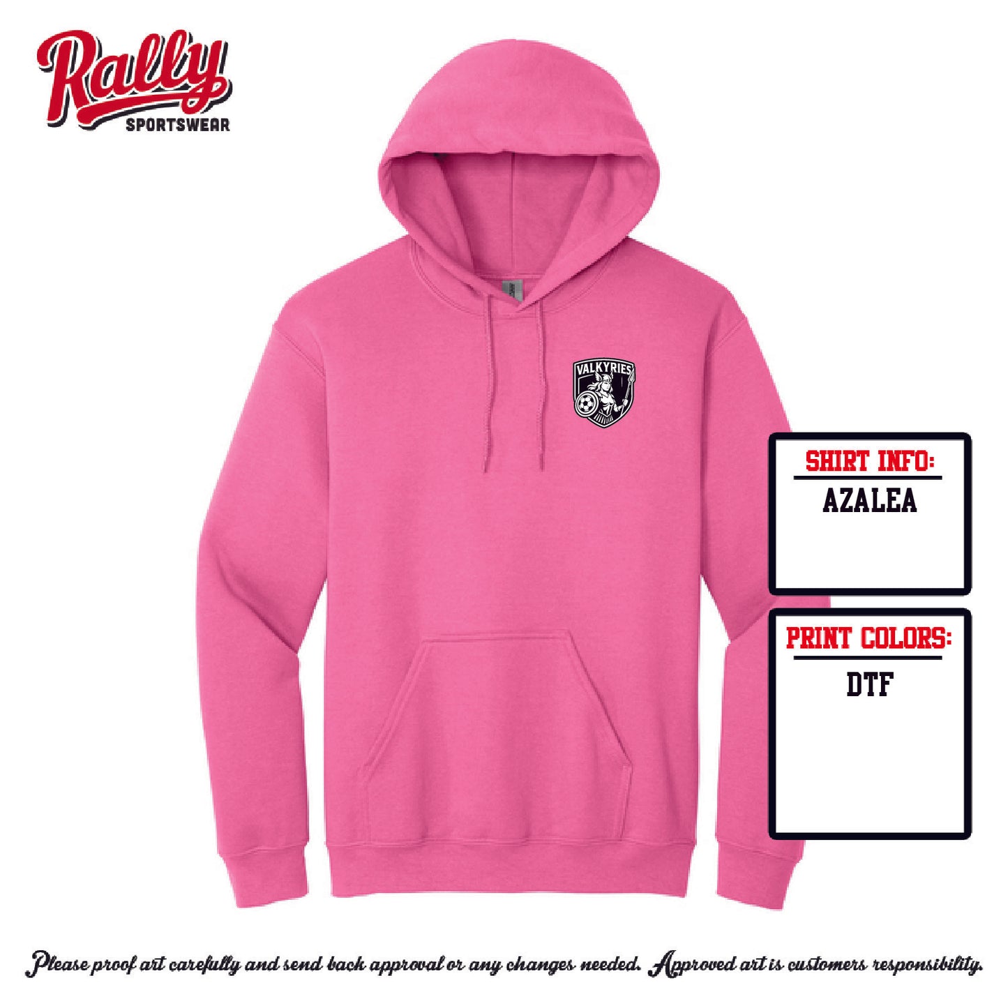 VAL - FAN HOODIE Left Chest (multiple colors)