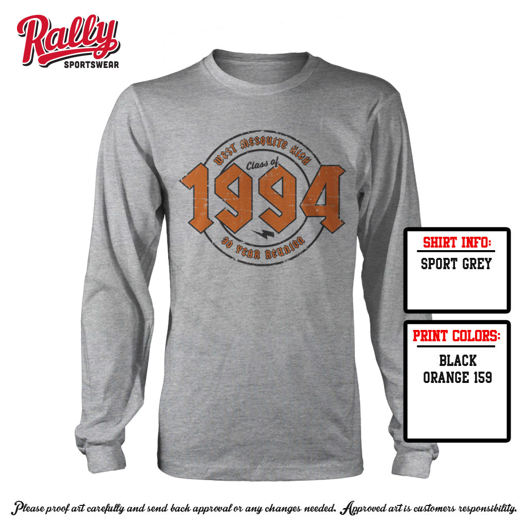 WMHS- Grey Long Sleeve