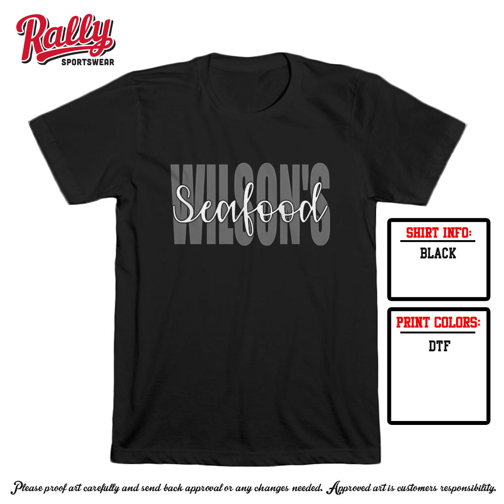 WSF- Black Cursive Tee