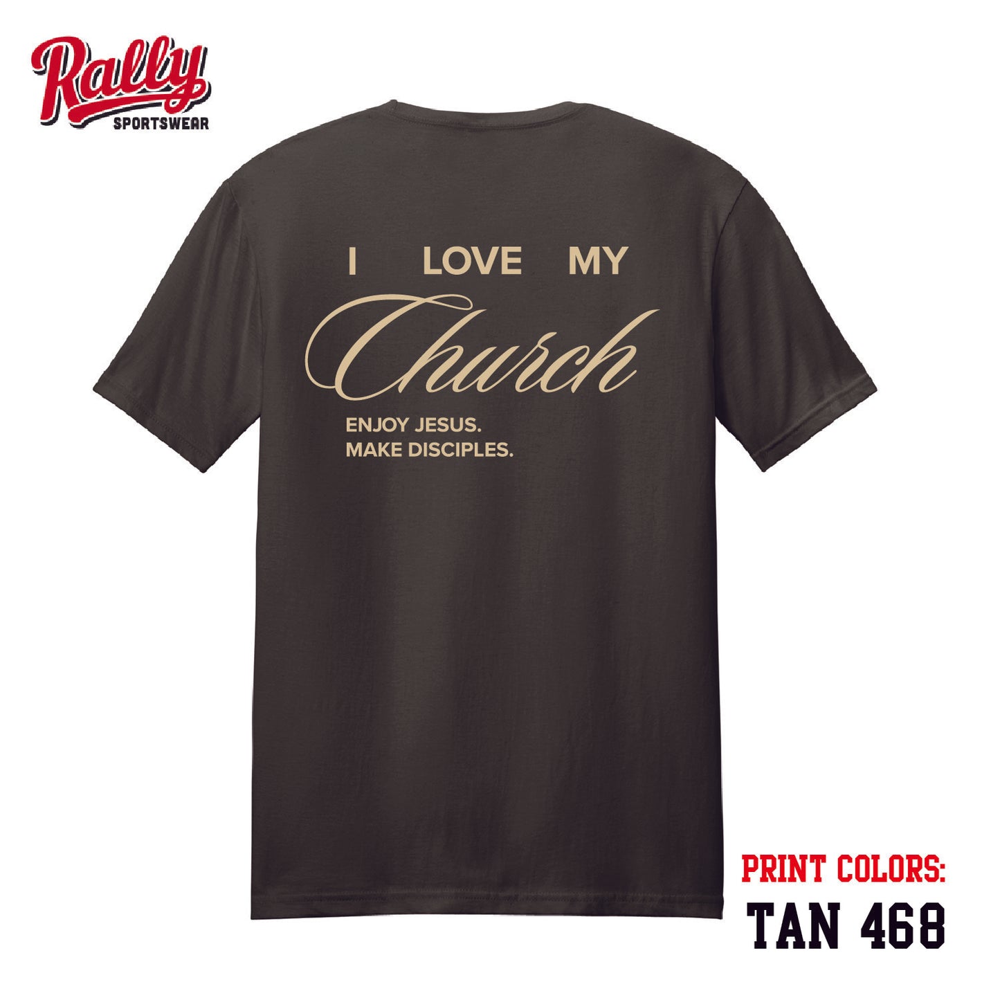 SC - I Love My Church SS Tee (Various Colors) - YOUTH OFFERED
