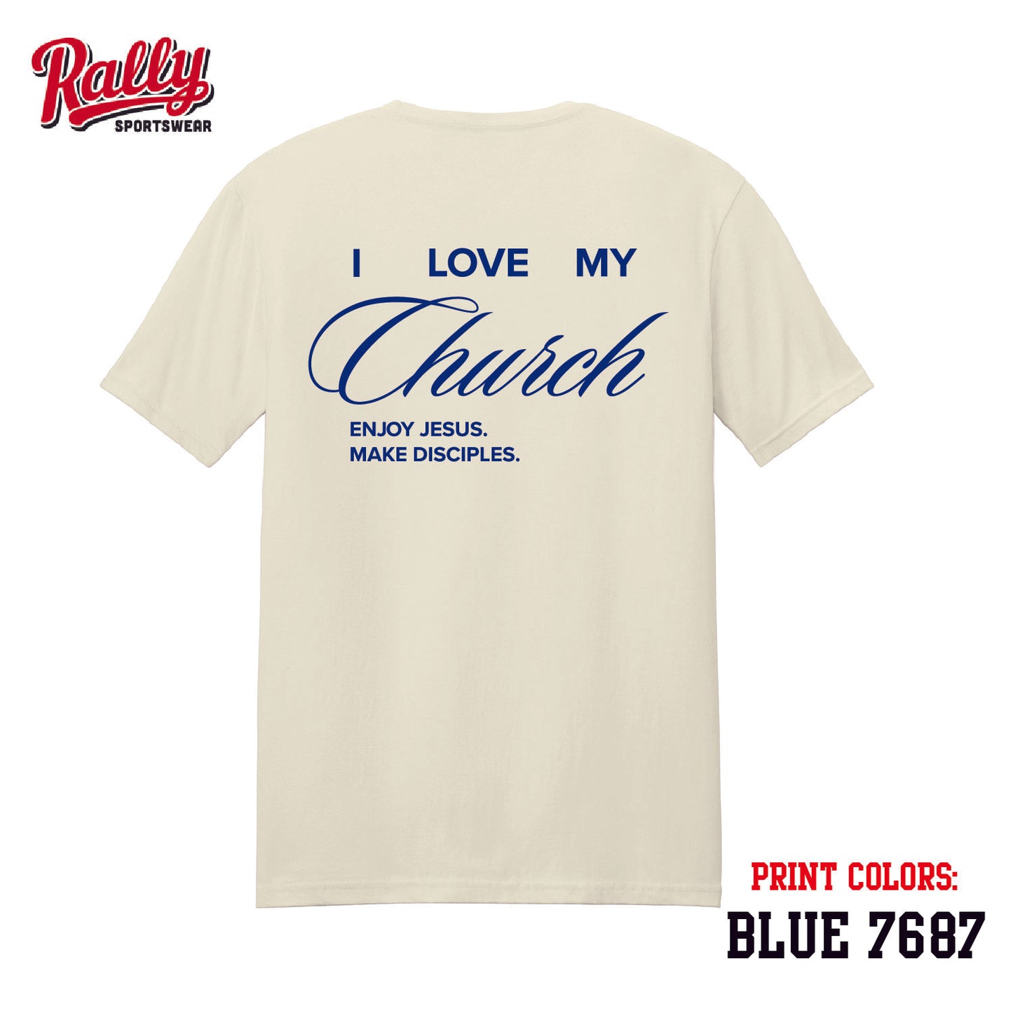 SC - I Love My Church SS Tee (Various Colors) - YOUTH OFFERED