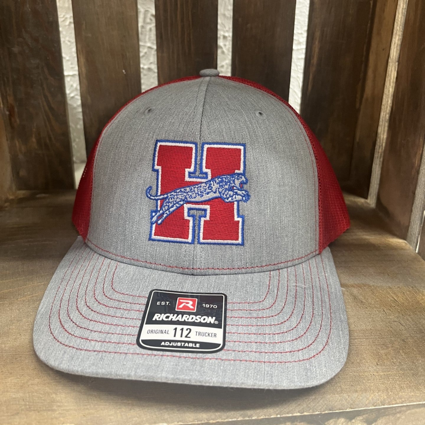 Heritage Grey/Red Mesh hat