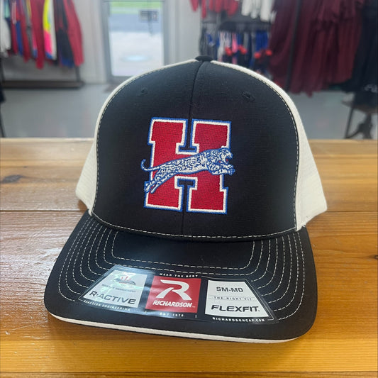 Heritage Black and White Mesh HAT (Fitted)