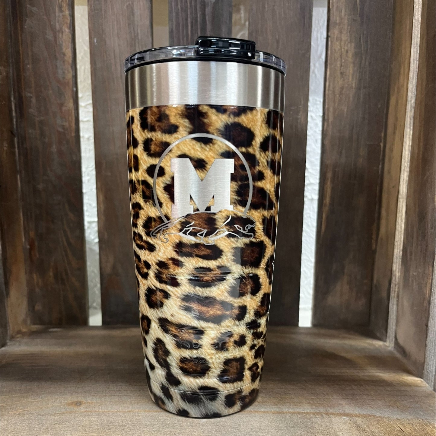 MHS Bison Leopard Tumbler 22oz