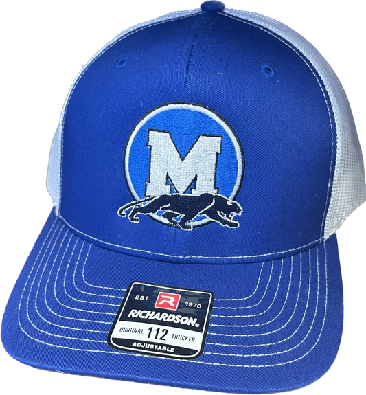 Blue and White Midlothian Hat