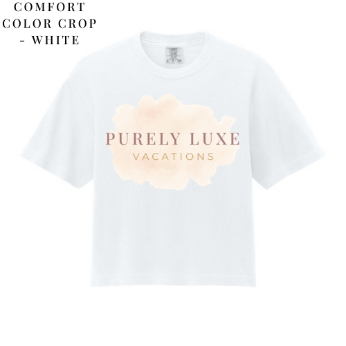 PLV - Purely Luxe Watercolor Crop Comfort Colors (Various Colors)
