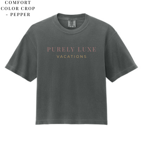 PLV - Purely Luxe Crop Comfort Colors (Various Colors)