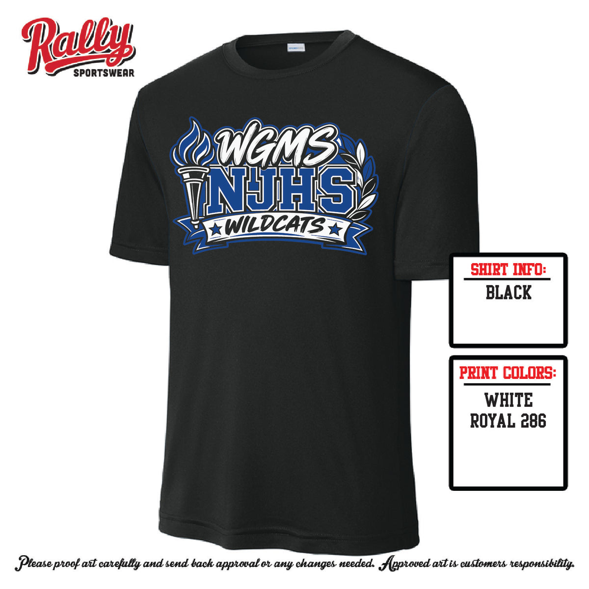 WGMS NJHS 26 - Short Sleeve Dri Fit