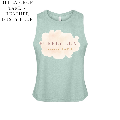 PLV - Purely Luxe Watercolor Crop Tank (Various Colors)