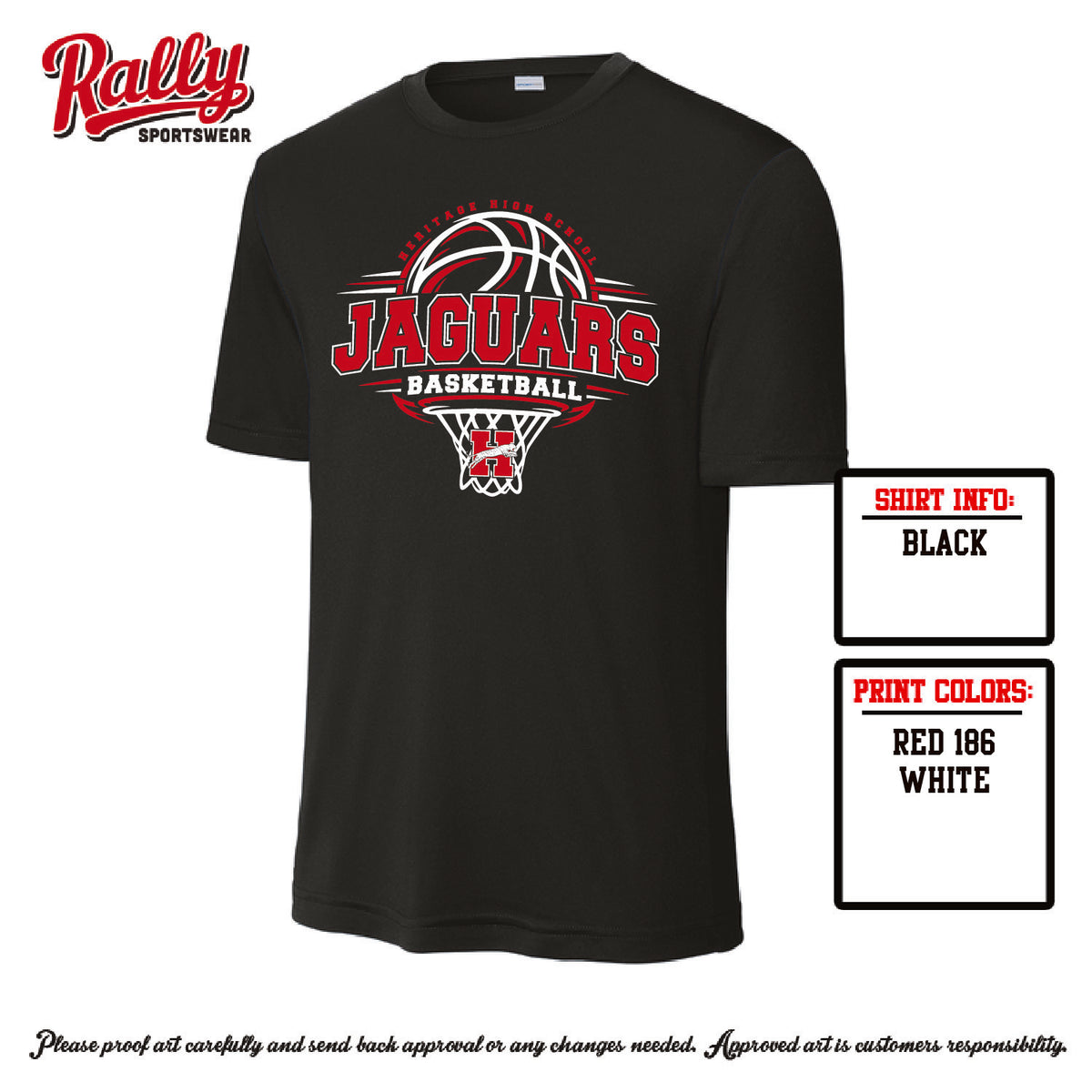 HHSBBB26 - Jaguars Basketball Hoop