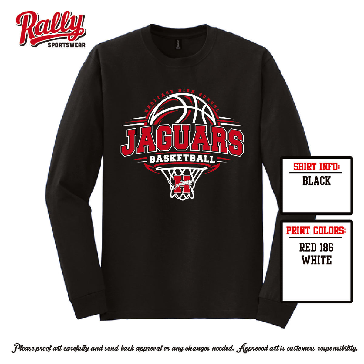 HHSBBB26 - Jaguars Basketball Hoop