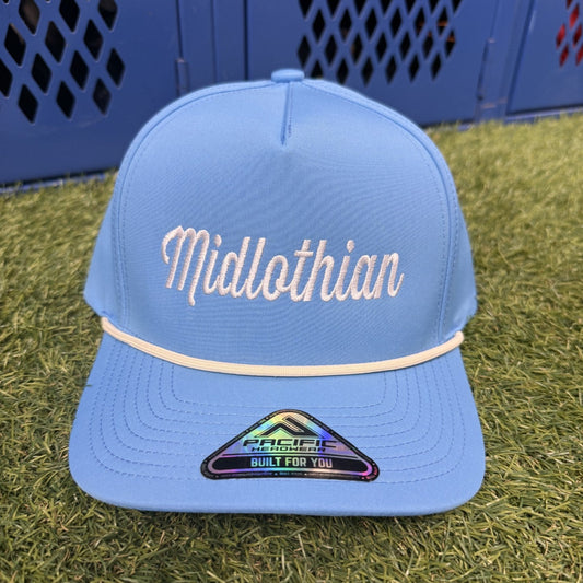 MHS Scripty LIGHT BLUE Rope Hat