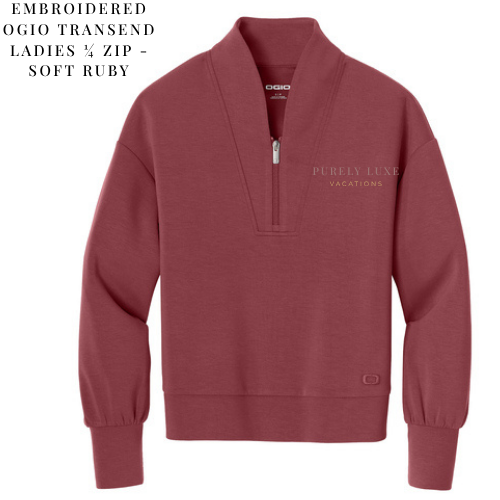 PLV - Purely Luxe Embroidered 1/4 Zips (Various Colors)
