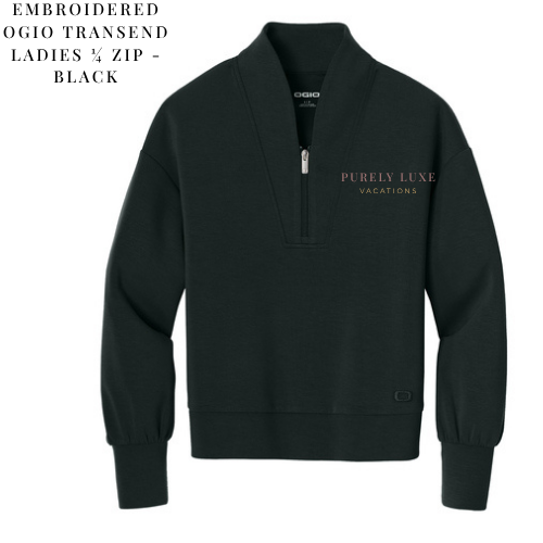 PLV - Purely Luxe Embroidered 1/4 Zips (Various Colors)