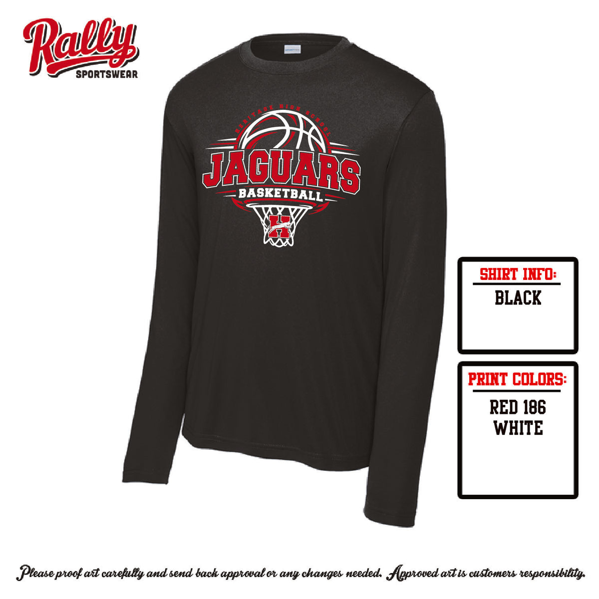 HHSBBB26 - Jaguars Basketball Hoop
