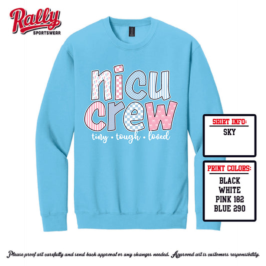 NICUCREW - Sky Blue Crewneck