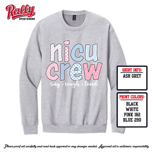 NICUCREW - Ash Crewneck