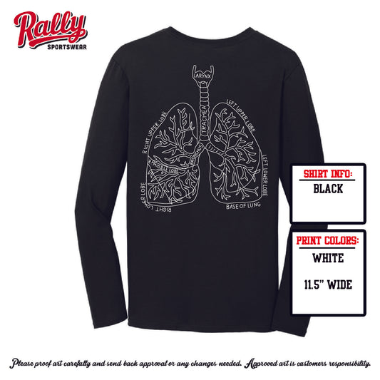 BUMCR - Baylor UMC Respiratory LS Tee - Black